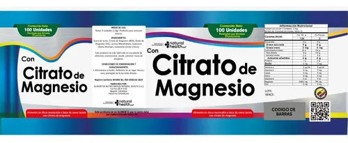 Pack de Bienestar: 2 Frascos de Citrato de Magnesio (100 unidades c/u)